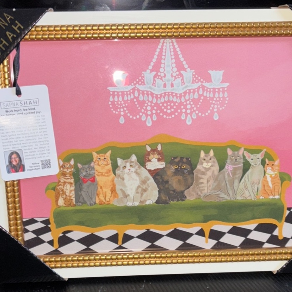 Sapna Shah Cat Art Print - Picture 4 of 4
